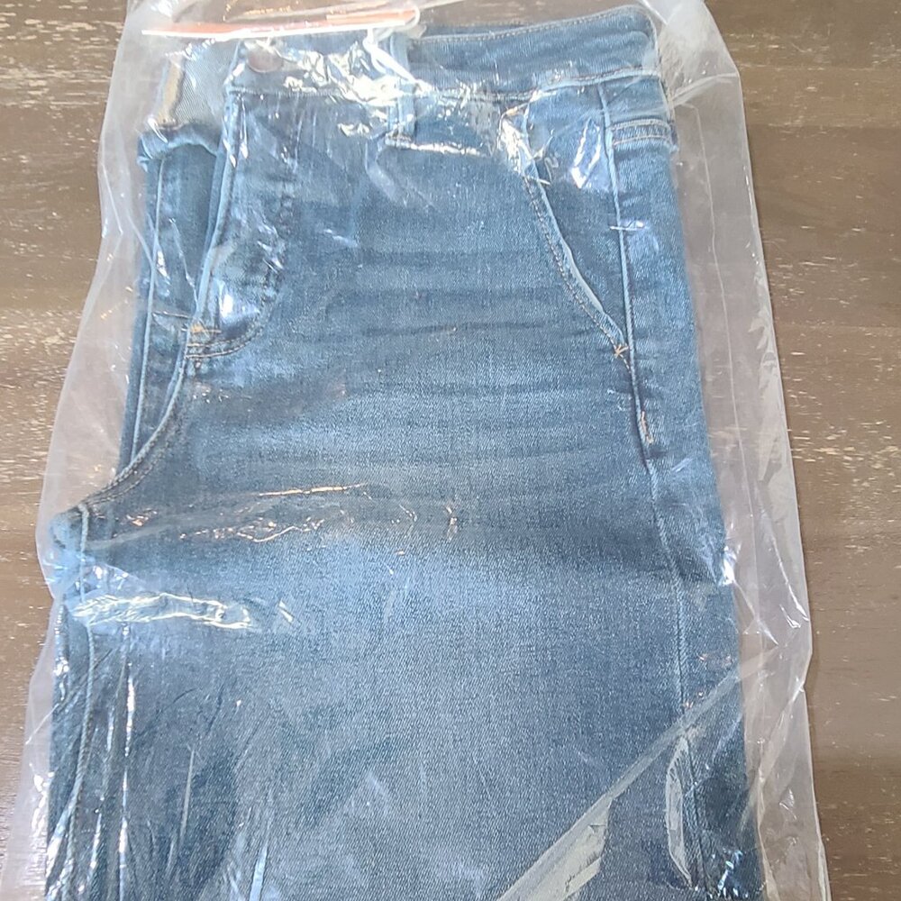 Risen denim cuffed jeans size 7/28